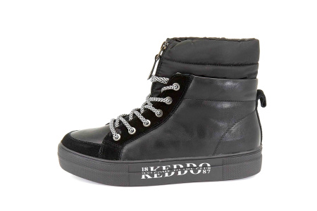 Ботинки  Keddo  черный  замша/кожа искусств. Z-8638 фото в интернет-магазине | Omadey.ru