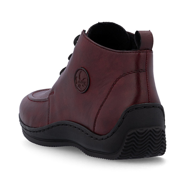 Фото Ботинки  Rieker  бордовый  кожа/кожа искусств. Z-400867 Фото Ботинки  Rieker  бордовый  кожа/кожа искусств. Z-400867