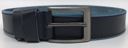 Ремень  DNKA  синий  кожа c09373-blue2line фото в интернет-магазине | Omadey.ru