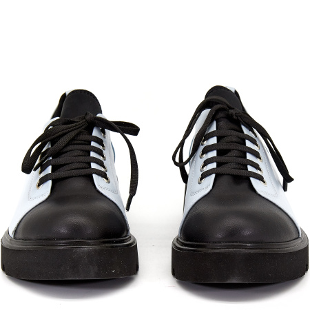 Полуботинки  Rovigo  сине-черный  кожа Z-8216 фото в интернет-магазине | Omadey.ru