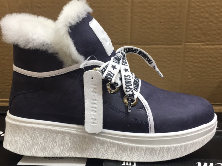 Ботинки  Derem  фиолетовый  кожа Z-89047 фото в интернет-магазине | Omadey.ru