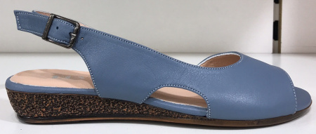 Босоножки  Rovigo  голубой  кожа F-80893 фото в интернет-магазине | Omadey.ru