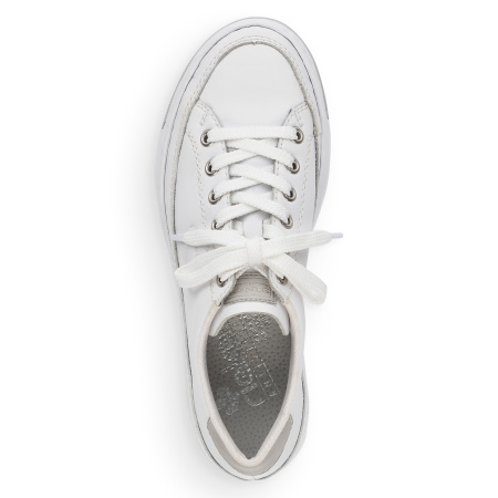 Кеды  женские Rieker  белый  кожа/кожа искусств. F-100081 фото в интернет-магазине | Omadey.ru