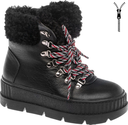 Ботинки  Betsy  черный  кожа искусств. Z-8906 фото в интернет-магазине | Omadey.ru