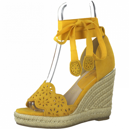 Босоножки  Tamaris  желтый  кожа F-90577 фото в интернет-магазине | Omadey.ru