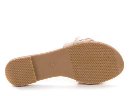 Шлепанцы  Betsy  бежевый  кожа искусств. F-100707 фото в интернет-магазине | Omadey.ru Шлепанцы  Betsy  бежевый  кожа искусств. F-100707 фото в интернет-магазине | Omadey.ru