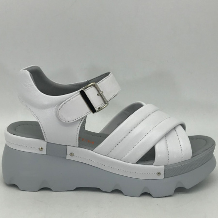 Босоножки  Dakkem  белый  кожа F-90206 фото в интернет-магазине | Omadey.ru