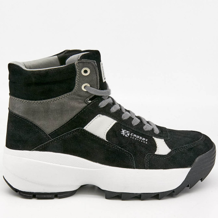 Ботинки  Crosby  черный  замша искусств. Z-8836 фото в интернет-магазине | Omadey.ru