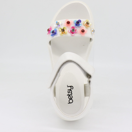 Сандалии  Betsy  белый  кожа искусств. F-70938 фото в интернет-магазине | Omadey.ru