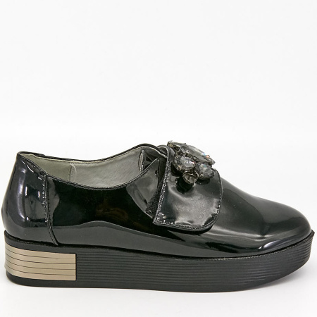 Туфли  Betsy  черный  кожа лаковая искусств. Z-7041 фото в интернет-магазине | Omadey.ru