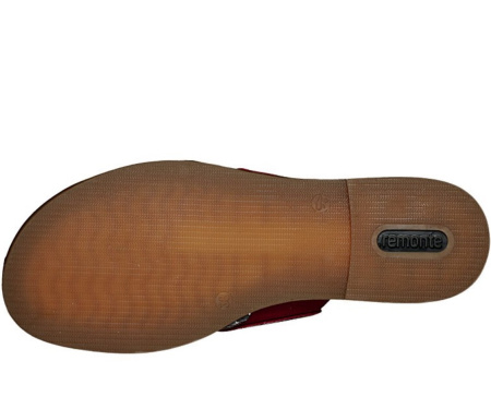 Шлепанцы  Remonte  красный  кожа F-90098 фото в интернет-магазине | Omadey.ru