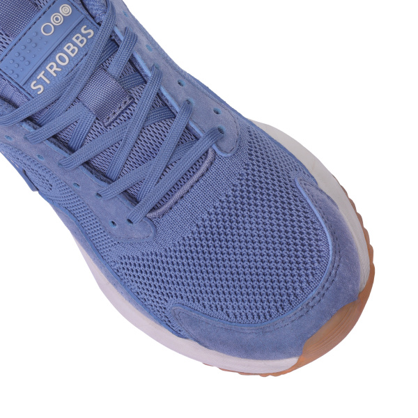 Фото Кроссовки  Strobbs  синий  замша/текстиль F-400249