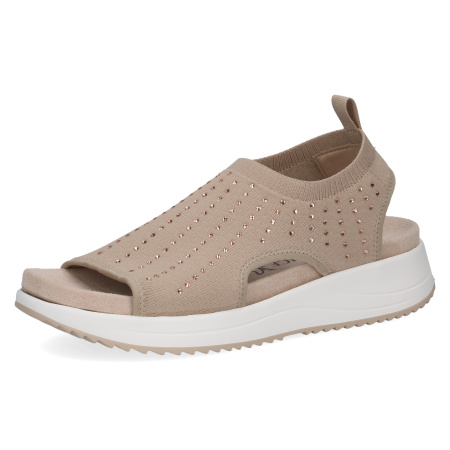 Босоножки  Caprice  бежевый  текстиль F-400834 фото в интернет-магазине | Omadey.ru