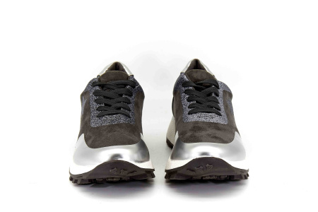 Кроссовки  Keddo  серый  замша искусств. Z-8635 фото в интернет-магазине | Omadey.ru