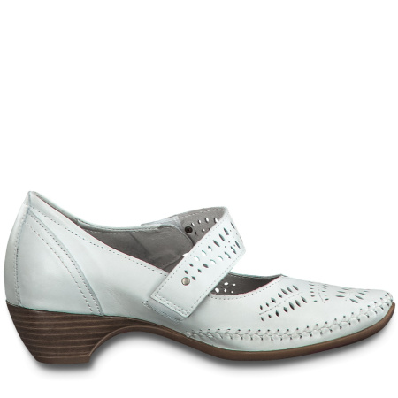 Туфли  Jana  белый  кожа F-80819 фото в интернет-магазине | Omadey.ru