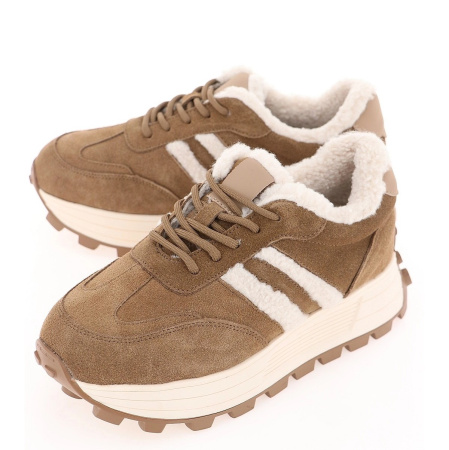 Кроссовки  Baden  бежевый  кожа Z-400379 фото в интернет-магазине | Omadey.ru