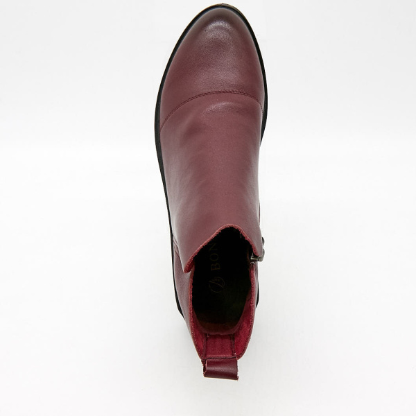 Фото Ботинки  Bonavi  бордовый  кожа Z-100159
