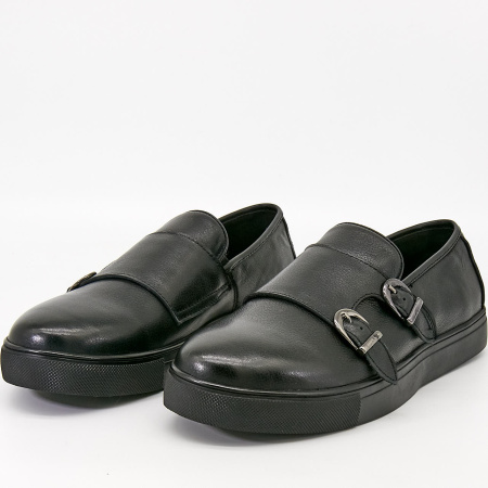 Туфли  Mirco Osvaldo  черный  кожа Z-90435 фото в интернет-магазине | Omadey.ru