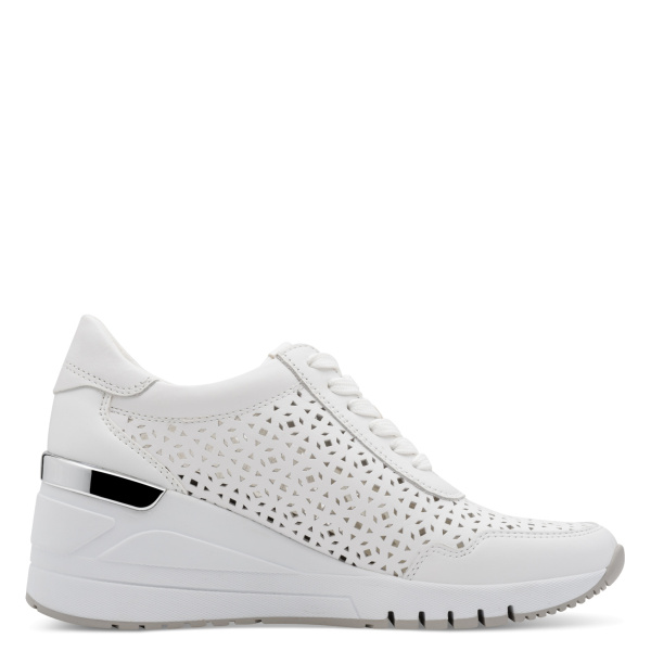 Фото Кроссовки  Marco Tozzi  белый  кожа F-400993