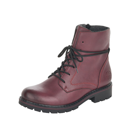 Ботинки  Rieker  бордовый  кожа искусств. Z-100854 фото в интернет-магазине | Omadey.ru