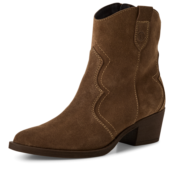 Фото Ботинки Tamaris  коричневый  кожа  Z-400958