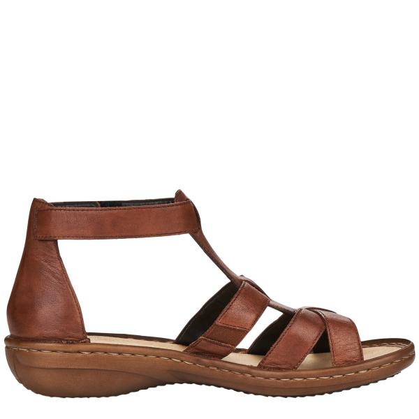 Фото Босоножки  Rieker  коричневый  кожа F-400097