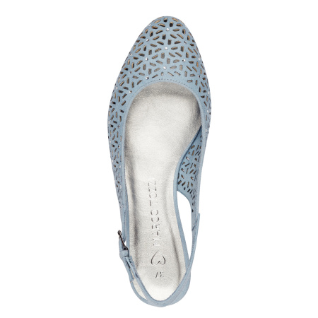 Слингбэки  Marco Tozzi  синий  текстиль F-300484 фото в интернет-магазине | Omadey.ru