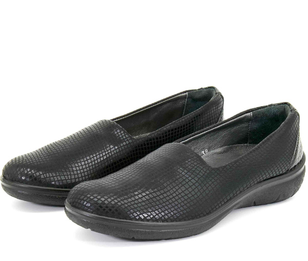 Фото Туфли  Esse  черный  кожа F-80031