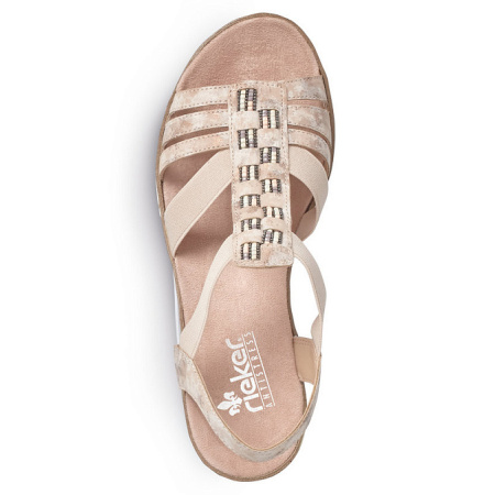 Босоножки  Rieker  розовый  кожа искусств. F-100403 фото в интернет-магазине | Omadey.ru Босоножки  Rieker  розовый  кожа искусств. F-100403 фото в интернет-магазине | Omadey.ru