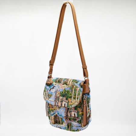 Сумка  Omadey  бежевый  гобелен c10859 фото в интернет-магазине | Omadey.ru