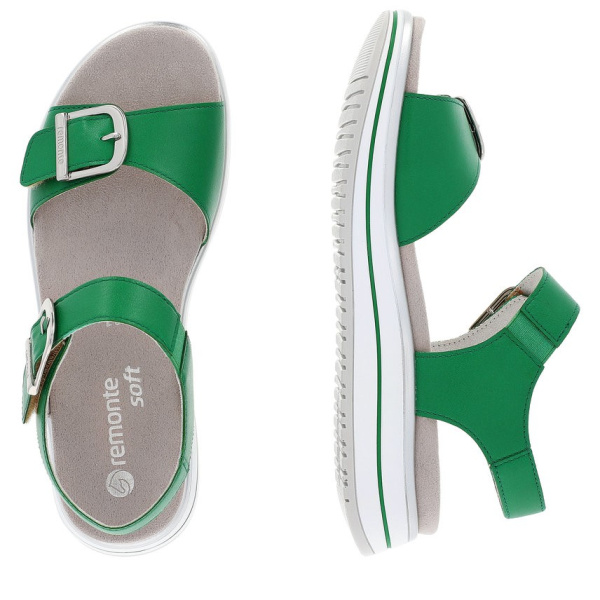 Фото Босоножки  Remonte  зеленый  кожа F-400153 Фото Босоножки  Remonte  зеленый  кожа F-400153