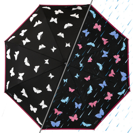 Зонт  Fabretti  черный  полиэстер c14490 фото в интернет-магазине | Omadey.ru