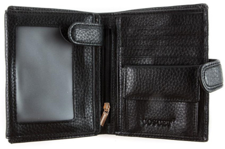 Портмоне  Coscet  черный  кожа искусств. c11959 фото в интернет-магазине | Omadey.ru