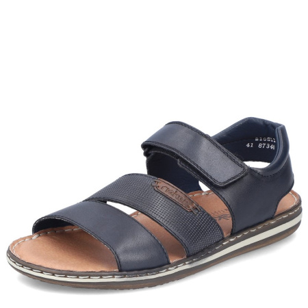 Сандалии  Rieker  синий  кожа F-300296 фото в интернет-магазине | Omadey.ru