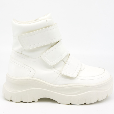 Ботинки  Keddo  белый  кожа искусств. Z-8864 фото в интернет-магазине | Omadey.ru