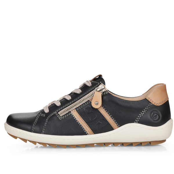 Фото Кеды  Remonte  черный  кожа/кожа искусств. F-100111