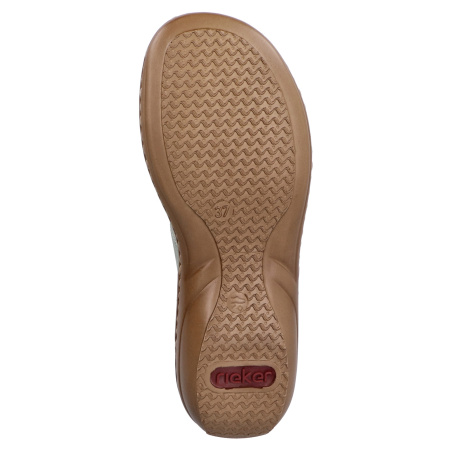 Шлепанцы  Rieker  зеленый  кожа искусств. F-401143 фото в интернет-магазине | Omadey.ru