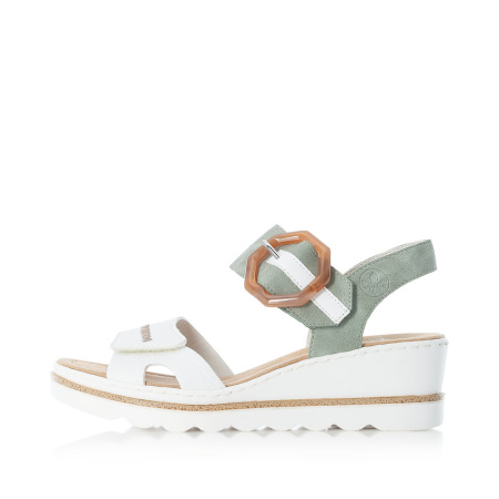 Босоножки  женские Rieker  мультицвет  кожа искусств. F-90408 фото в интернет-магазине | Omadey.ru