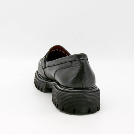 Туфли  Mirco Osvaldo  черный  кожа Z-100632 фото в интернет-магазине | Omadey.ru