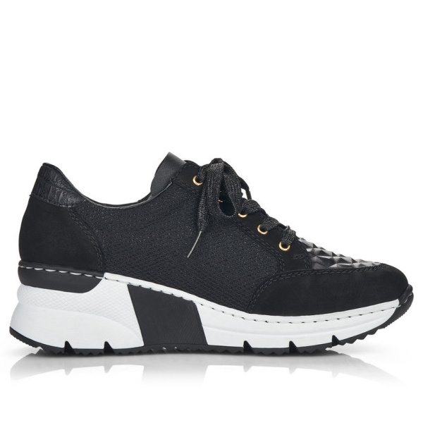 Фото Кроссовки  Rieker  черный  кожа/кожа искусств./текстиль Z-100417