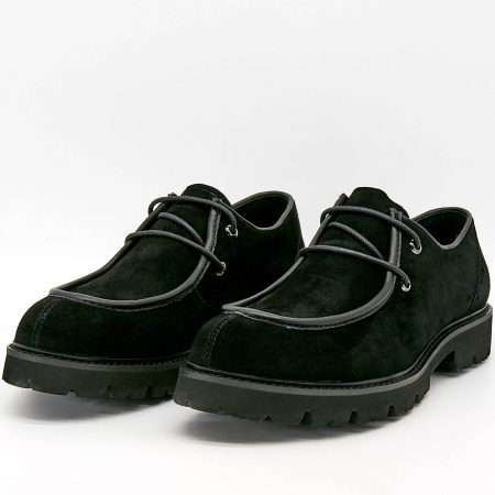 Туфли  Romitan  черный  замша Z-100678 фото в интернет-магазине | Omadey.ru