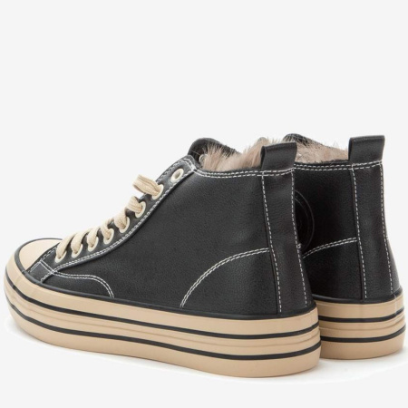 Кеды  Keddo  черный  кожа искусств. Z-90403 фото в интернет-магазине | Omadey.ru