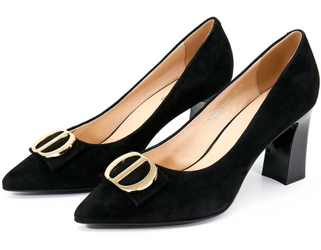 Туфли  Cavaletto  черный  велюр F-80508 фото в интернет-магазине | Omadey.ru