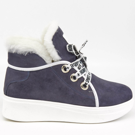 Ботинки  Derem  фиолетовый  кожа Z-89047 фото в интернет-магазине | Omadey.ru