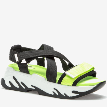 Сандалии  Keddo  черный  текстиль F-90967 фото в интернет-магазине | Omadey.ru