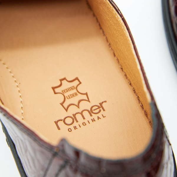 Фото Туфли  Romer  бордовый  кожа лаковая F-90682