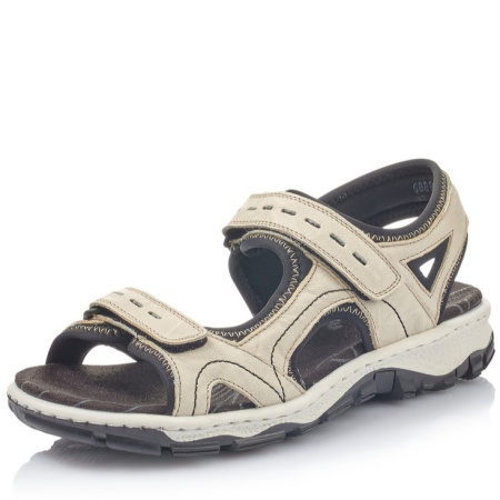 Сандалии  Rieker  бежевый  кожа/текстиль F-400130 фото в интернет-магазине | Omadey.ru