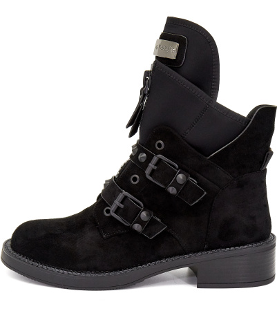 Ботинки  Betsy  черный  замша иск./стрейч Z-8368 фото в интернет-магазине | Omadey.ru