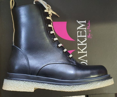 Ботинки  Dakkem  черный  кожа Z-100403 фото в интернет-магазине | Omadey.ru