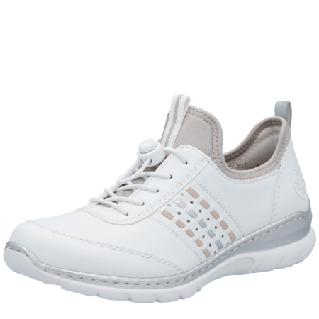 Кроссовки  Rieker  белый  кожа искусств./текстиль F-400038 фото в интернет-магазине | Omadey.ru